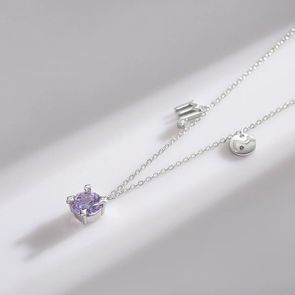 Wholesale S925 Sterling Silver Constellation Scorpio Inlaid Zircon Clavicle Chain For Women Simple Style