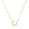 Wholesale S925 Sterling Silver Crescent Geometric O Chain Clavicle Necklace For Women With Electroplating Minimalist Design