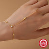 Wholesale S925 Sterling Silver Cross Geometric Pattern Electroplated Ring Bracelet For Women