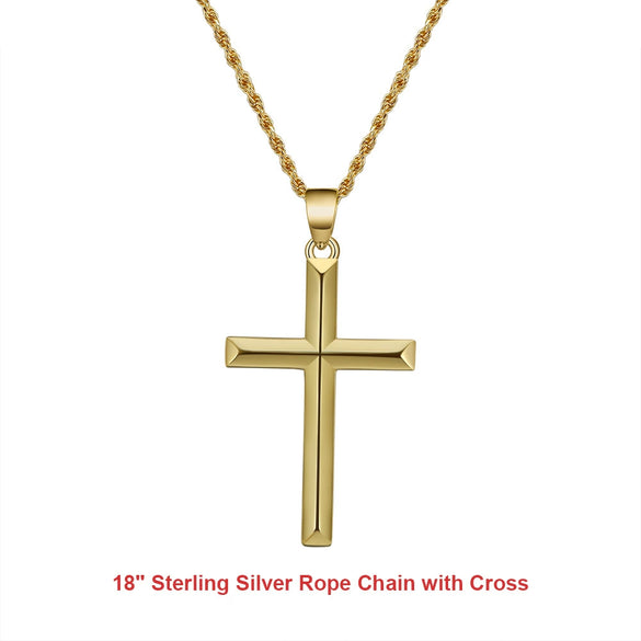 Wholesale S925 Sterling Silver Cross Hiphop Jewelry With Electroplating And Geometric Design