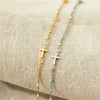 Wholesale S925 Sterling Silver Cross Rainbow Drop Glue Bracelet For Women With Geometric Design And Diamond Treatment