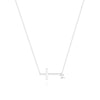 Wholesale S925 Sterling Silver Cross Zircon Ochain Clavicle Chain Necklace With Geometric Design And Electroplating Treatment For Women