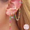 Wholesale S925 Sterling Silver Crystal Drop Flower Zircon Earrings With Geometric Pattern And Electroplating For Women