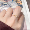 Wholesale S925 Sterling Silver Crystal Ring With Flower And Leaf Pattern Set With Gems For Women