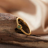 Wholesale S925 Sterling Silver Crystal Ring With Flower And Leaf Pattern Set With Gems For Women