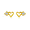 Wholesale S925 Sterling Silver Cut Out Heart Earrings For Women With Electroplating In Fashion Ol Style