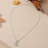 Wholesale S925 Sterling Silver Cut Out Heart Necklace With Ot Buckle Electroplated In Platinum Or 18K Gold For Women Simple High End Clavicle Chain Jewelry