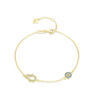 Wholesale S925 Sterling Silver Cute Micro Inlaid Gourd Eye Bracelet For Women