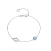 Wholesale S925 Sterling Silver Cute Micro Inlaid Gourd Eye Bracelet For Women