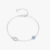 Wholesale S925 Sterling Silver Cute Micro Inlaid Gourd Eye Bracelet For Women