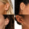 Wholesale S925 Sterling Silver Dagger Cross Devil's Eye Star Moon Pendant Earrings With Geometric Design For Women