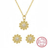 Wholesale S925 Sterling Silver Daisy Flower Necklace Simple Fashion Small Fresh Style