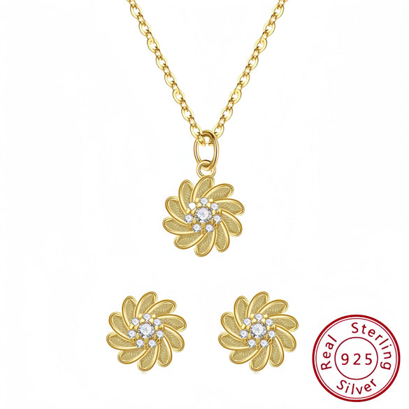 Wholesale S925 Sterling Silver Daisy Flower Necklace Simple Fashion Small Fresh Style