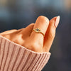Wholesale S925 Sterling Silver Devil Evil Eyes Zircon Opening Adjustable Ring For Women With Geometric Design And Electroplating