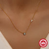 Wholesale S925 Sterling Silver Devil's Eye Cross Ochain Necklace With Electroplating And Geometric Design For Women