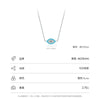 Wholesale S925 Sterling Silver Devil's Eye Light Luxury Diamond Women's Clavicle Necklace With Cross Chain