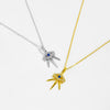 Wholesale S925 Sterling Silver Devil's Eye Necklace With Geometric Design And Electroplating Process For Women