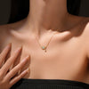 Wholesale S925 Sterling Silver Devil's Eye Necklace With Geometric Design And Electroplating Process For Women