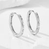 Wholesale S925 Sterling Silver Diamond Geometric Circle Earrings For Women