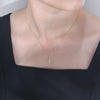Wholesale S925 Sterling Silver Diamond Inlaid Snowflake Cross Chain Necklace For Women