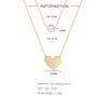Wholesale S925 Sterling Silver Double Layer Stacked Pearl Love Geometric Necklace With 18K Gold Electroplated O Chain For Women