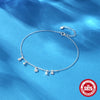 Wholesale S925 Sterling Silver Double Pair Adjustable Pclip Chain With Round Bead And Fivepointed Star Pendant Inklet For Unisex