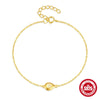 Wholesale S925 Sterling Silver Drop Diamond Women's All Match Bracelet With Geometric Pattern And Real Gold Plated Electroplating