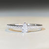 Wholesale S925 Sterling Silver Drop Shape Ring Simple Ins Style Electroplated