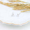 Wholesale S925 Sterling Silver Drop Shaped Geometric Inlaid Zircon Women's Earrings