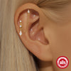 Wholesale S925 Sterling Silver Ear Clip Double Tassel Chain Earrings With Ear Buckle And Exquisite Light Luxury Design Electroplated For Women Minimalist Style