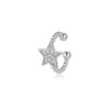 Wholesale S925 Sterling Silver Ear Clips Platinum Plated Geometric Design Fashion Simple Women's Earrings Without Ear Hole