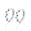 Wholesale S925 Sterling Silver Earrings Inlaid With Colored Zircons Ins Style Highend For Female