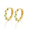Wholesale S925 Sterling Silver Earrings Inlaid With Colored Zircons Ins Style Highend For Female