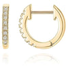 Wholesale S925 Sterling Silver Earrings Plated With 14K Gold Geometric Diamond Women's Earrings