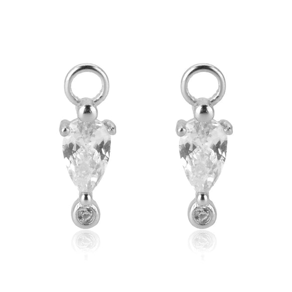 Wholesale S925 Sterling Silver Earrings With Zirconium And Geometric Design Platinum Or 18K Gold Electroplated For Women And Unisex