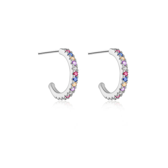 Wholesale S925 Sterling Silver Earrings With Zirconium And Geometric Design Platinum Or 18K Gold Electroplated For Women And Unisex