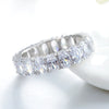 Wholesale S925 Sterling Silver Eggshaped Geometric Fashion Women's Ring Jewelry With Seiko Treatment