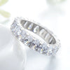Wholesale S925 Sterling Silver Eggshaped Geometric Fashion Women's Ring Jewelry With Seiko Treatment