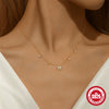 Wholesale S925 Sterling Silver Elegant Explosion Butterfly Zircon Stacked Wear Women's Collarbone Necklace With Electroplating And O Chain