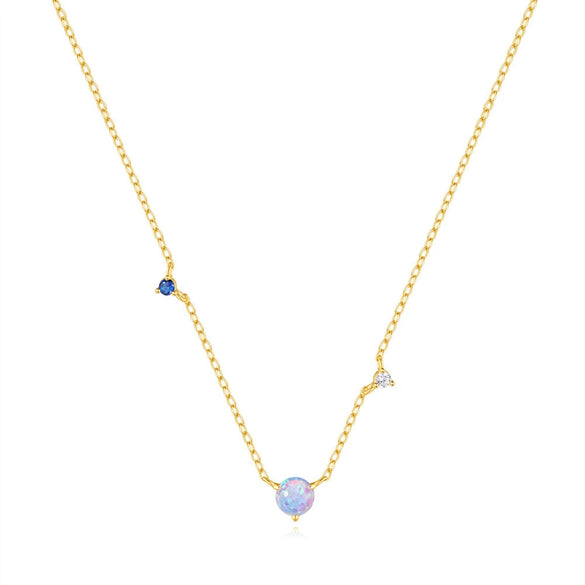 Wholesale S925 Sterling Silver Elegant Light Luxury Geometric Patterned Collarbone Chain Necklace With Electroplating Process For Women