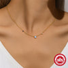 Wholesale S925 Sterling Silver Elegant Light Luxury Geometric Patterned Collarbone Chain Necklace With Electroplating Process For Women
