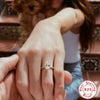 Wholesale S925 Sterling Silver Engagement Ring With Oval Cut Cubic Zirconia Geometric Style For Women
