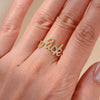 Wholesale S925 Sterling Silver English Letter Micropaved Zircon Ring For Women