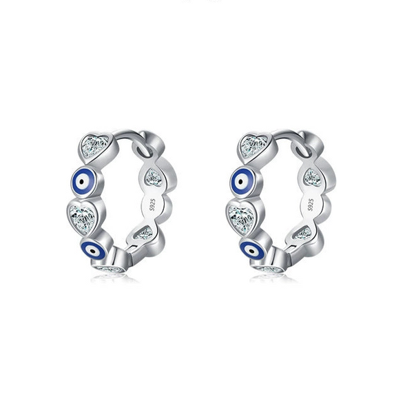 Wholesale S925 Sterling Silver Epoxy Heart Shaped Zircon Earrings For Women Fashionable And Trendy