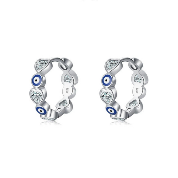 Wholesale S925 Sterling Silver Epoxy Heart Shaped Zircon Earrings For Women Fashionable And Trendy