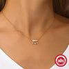 Wholesale S925 Sterling Silver Exquisite Moon Star Design Clavicle Chain With Electroplating O Chain For Women Geometric Pattern Minimalist Necklace