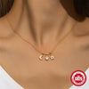 Wholesale S925 Sterling Silver Exquisite Star Moon Minimalist Geometric Ochain Clavicle Necklace With Diamondinlaid Pullout Adjusting And Electroplating Treatment
