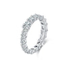 Wholesale S925 Sterling Silver Fashion Commuter Ring Bracelet For Women With Geometric Shape And Set With Diamonds