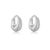 Wholesale S925 Sterling Silver Fashion Female Earrings With Geometric Design And Electroplated Finish
