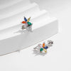 Wholesale S925 Sterling Silver Fashion Flower Earrings With Diamond For Women